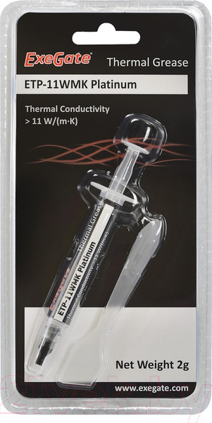 Изображение товара Термопаста ExeGate ETP-11WMK Platinum (2г)