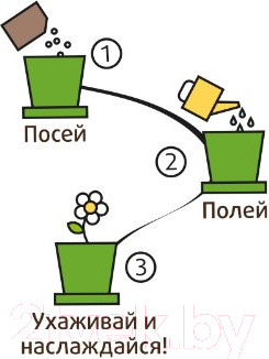 Изображение товара Набор для выращивания растений Happy Plant Василек луговой / hpn-28