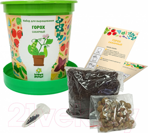 Изображение товара Набор для выращивания растений Happy Plant Горох сахарный / hpn-35