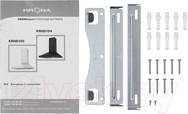 Изображение товара Вытяжка купольная Krona Bella Retro 600 Black PB / КА-00001967