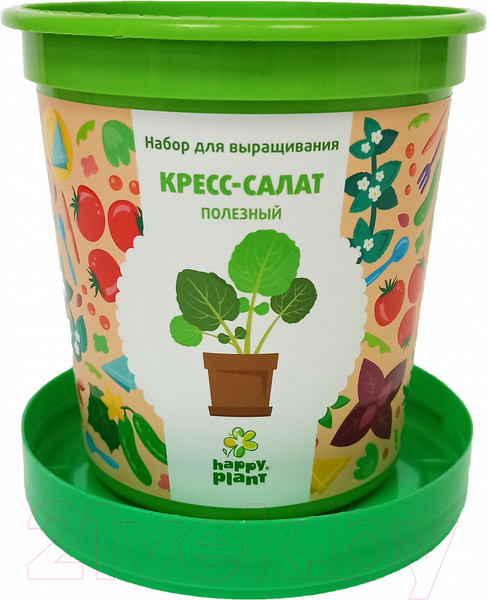 Изображение товара Набор для выращивания растений Happy Plant Кресс-салат полезный / hpn-33