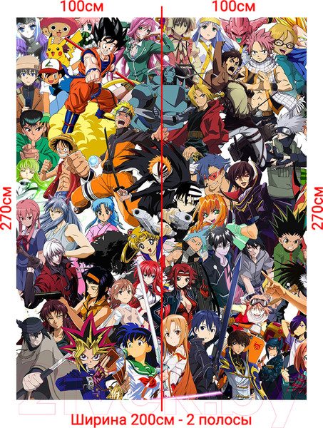 Изображение товара Фотообои листовые Arthata Fotooboi-Anime-174 (200x270)