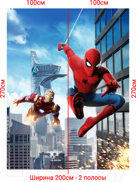 Изображение товара Фотообои листовые Arthata Fotooboi-SpiderMan-65 (200x270)