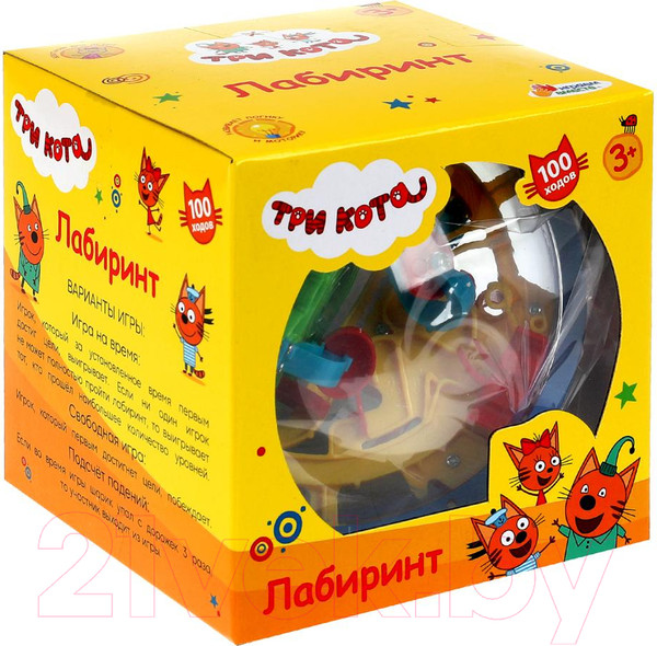 Изображение товара Игра-головоломка Играем вместе Шар-лабиринт Три кота / 1604K1267-R1