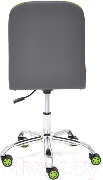 Изображение товара Кресло офисное Tetchair Rio флок/кожзам (оливковый/металлик)