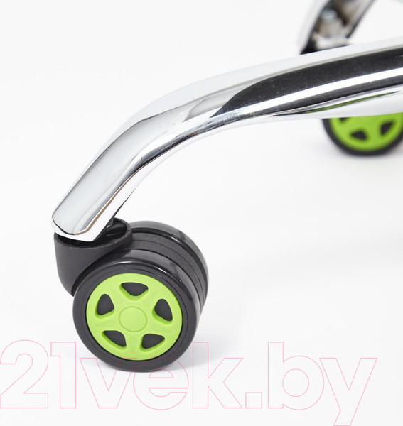 Изображение товара Кресло офисное Tetchair Rio флок/кожзам (оливковый/металлик)