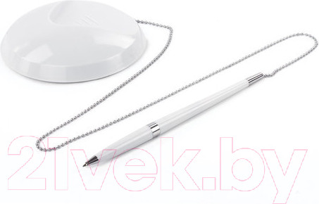 Изображение товара Ручка шариковая Brauberg Стенд-Пен Уайт 2 / 141348 (синий)