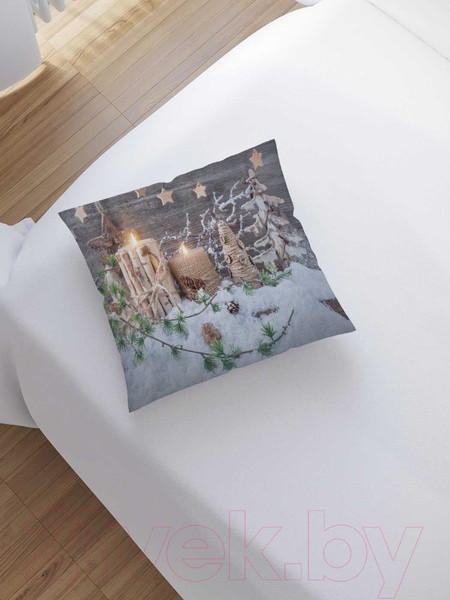 Изображение товара Наволочка декоративная JoyArty Зимние украшения / sl_21446