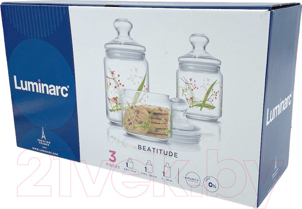 Изображение товара Набор емкостей для хранения Luminarc Beatitude / Q2555 (3шт)