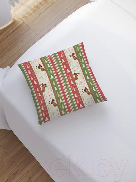 Изображение товара Наволочка декоративная JoyArty Любопытные олени / sl_37098