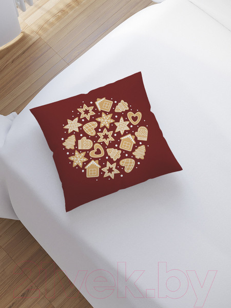 Изображение товара Наволочка декоративная JoyArty Праздничные печенья / sl_380809