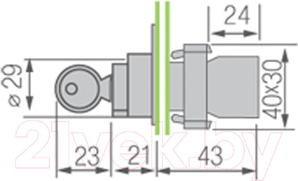 Изображение товара Переключатель Rexant BD21 2P 36-5552