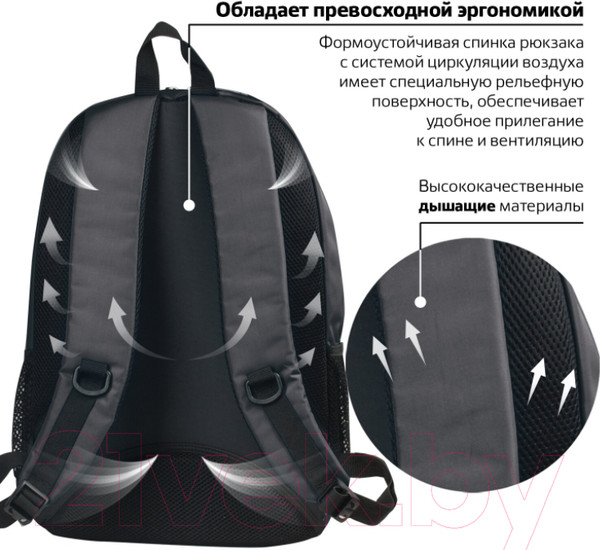 Изображение товара Рюкзак Brauberg B-TR1606 / 225291 (черный)