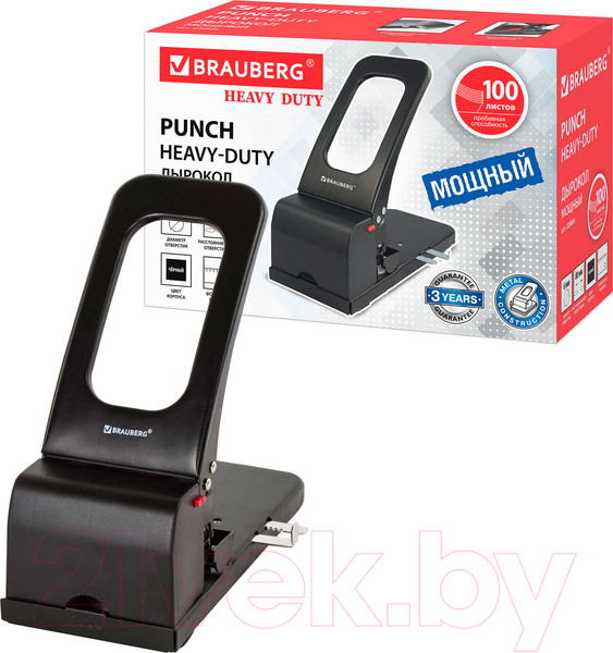 Изображение товара Дырокол Brauberg Heavy Duty / 226869 (черный)