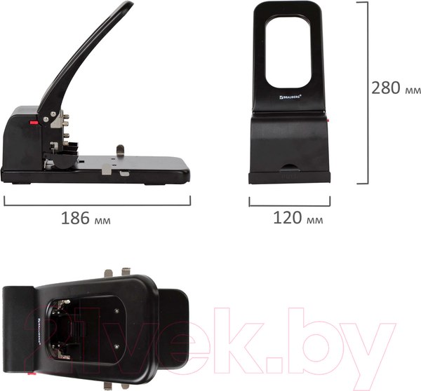 Изображение товара Дырокол Brauberg Heavy Duty / 226869 (черный)