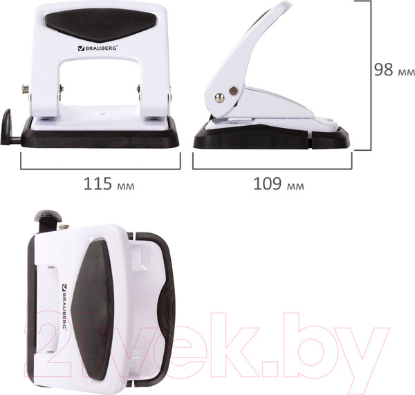 Изображение товара Дырокол Brauberg PN-150M / 227790 (белый)