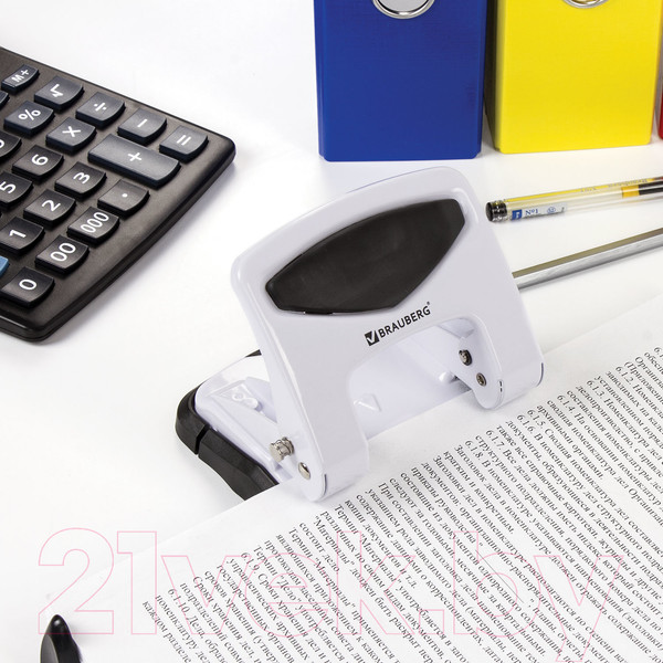 Изображение товара Дырокол Brauberg PN-150M / 227790 (белый)