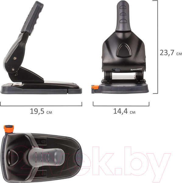 Изображение товара Дырокол Brauberg Heavy Duty / 228496 (черный)