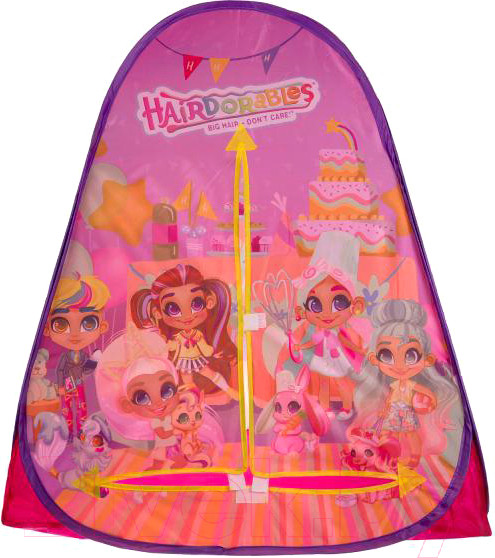 Изображение товара Детская игровая палатка Играем вместе Hairdorable / GFA-HDR01-R