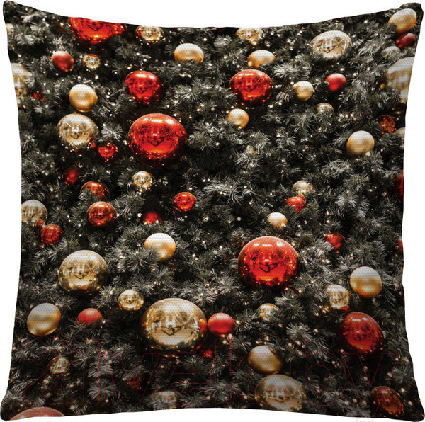 Изображение товара Наволочка декоративная JoyArty Ель в украшениях / sl_380821