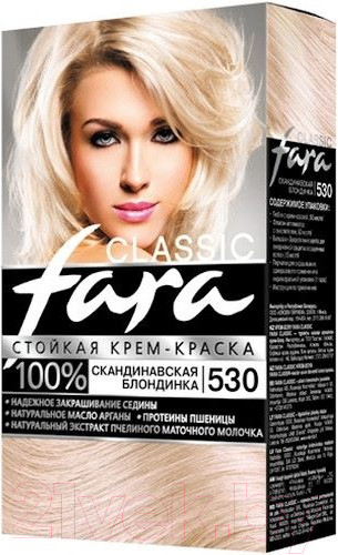 Изображение товара Крем-краска для волос Fara Classic №530 (скандинавская блондинка)