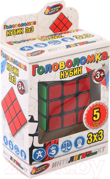 Изображение товара Игра-головоломка Играем вместе Логическая кубик 3x3 / ZY753032-R