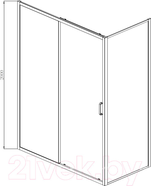 Изображение товара Душевой уголок Aquanet Alfa 160x90 / NAA1131