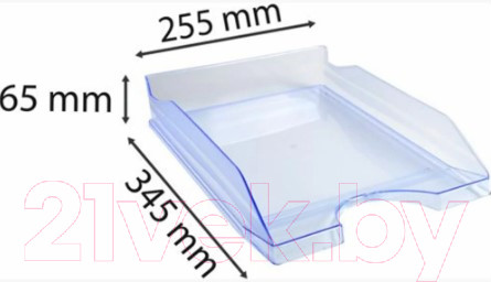 Изображение товара Лоток для бумаг Exacompta 12310D (прозрачный синий)