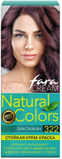Изображение товара Крем-краска для волос Fara Natural Colors №322 (баклажан)