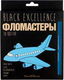 Изображение товара Фломастеры Bruno Visconti Black Excellence / 32-0056 (18цв)