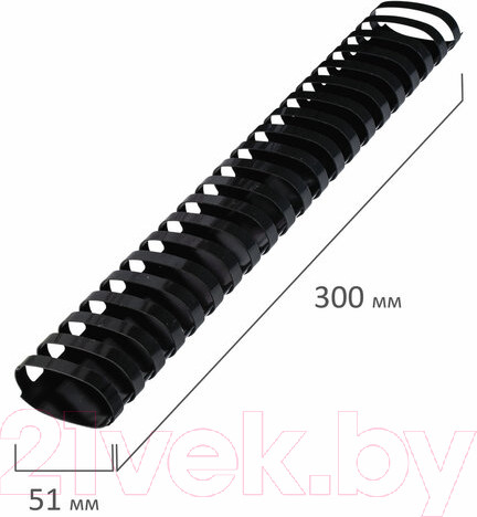 Изображение товара Пружины для переплета Brauberg 51мм / 530934 (50шт, черный)