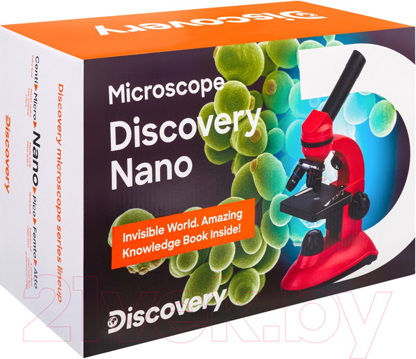 Изображение товара Микроскоп цифровой Levenhuk Discovery Nano Polar с книгой / 77968