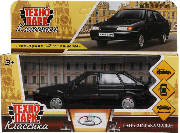 Изображение товара Автомобиль игрушечный Технопарк Lada-2114 Samara / 2114-12-BK