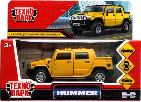 Изображение товара Автомобиль игрушечный Технопарк Hummer H2 Pickup / HUM2PICKUP-12-YE