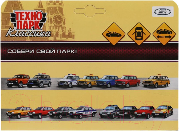 Изображение товара Автомобиль игрушечный Технопарк Lada-2108 Спутник Полиция / 2108-12POL-SR