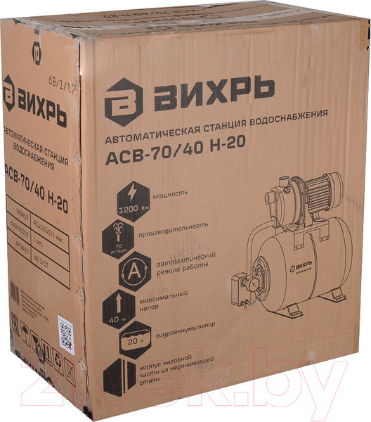 Изображение товара Насосная станция Вихрь АСВ-70/40 Н-20 (68/1/17)