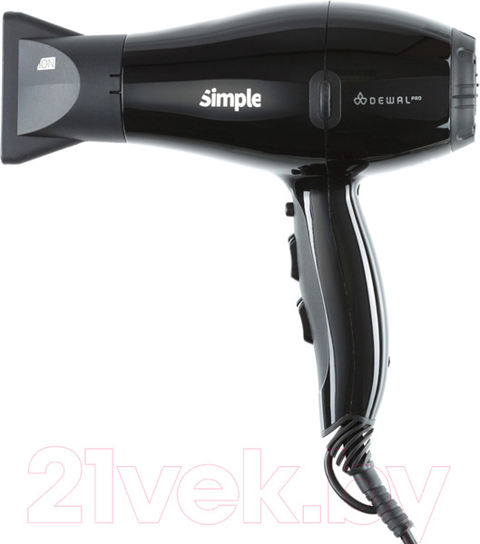 Изображение товара Профессиональный фен Dewal Simple / 03-104 (черный)