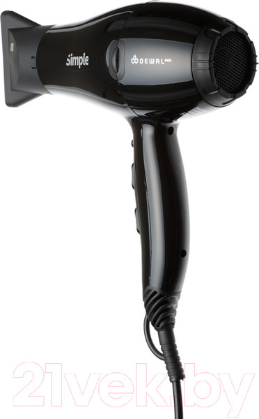 Изображение товара Профессиональный фен Dewal Simple / 03-104 (черный)
