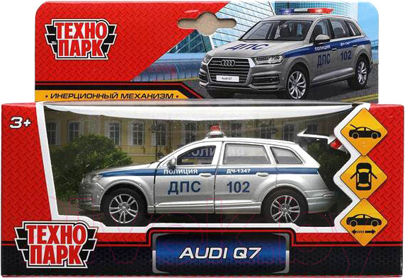 Изображение товара Автомобиль игрушечный Технопарк Audi Q7 Полиция / Q7-12POL-SR