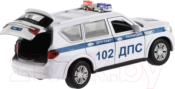Изображение товара Автомобиль игрушечный Технопарк Infiniti Qx80 Полиция / QX80-12POL-WH