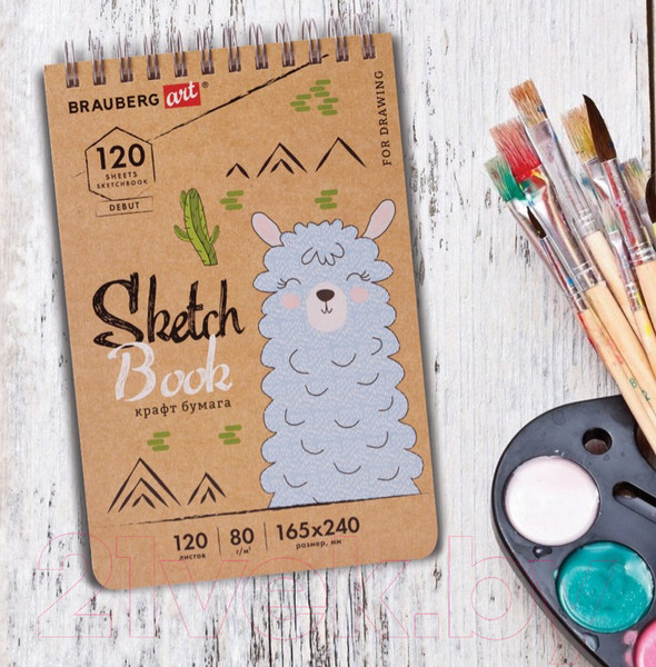 Изображение товара Скетчбук Brauberg Art Debut / 112999 (крафт бумага)