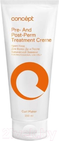 Изображение товара Крем для волос Concept Уход Shine Curl до и после химической завивки (150мл)