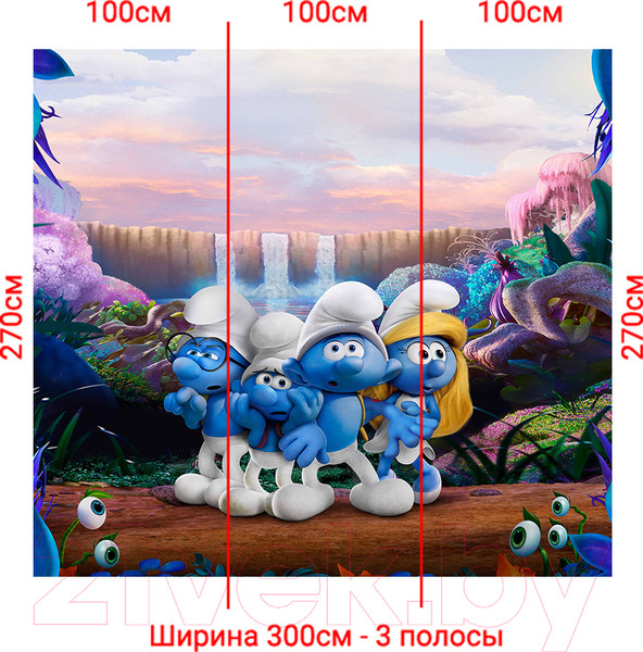 Изображение товара Фотообои листовые Arthata Fotooboi-2-Multiki-164 (300x270)