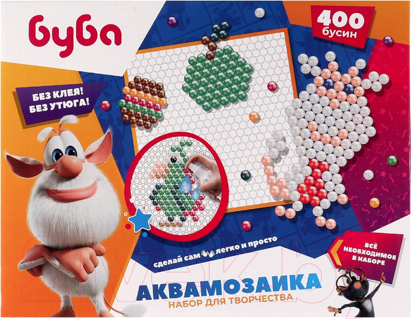 Изображение товара Развивающая игра MultiArt Аквамозаика Буба / AB400-BUBA2
