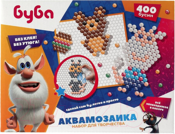 Изображение товара Развивающая игра MultiArt Аквамозаика Буба / AB400-BUBA1
