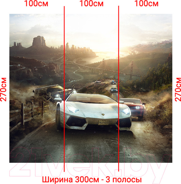 Изображение товара Фотообои листовые Arthata Fotooboi-Avto-134 (300x270)