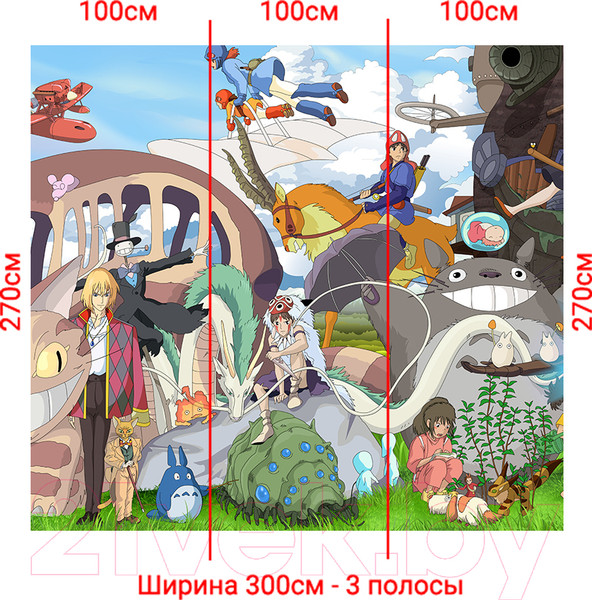 Изображение товара Фотообои листовые Arthata Fotooboi-Anime-147 (300x270)