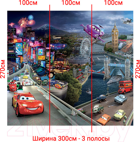 Изображение товара Фотообои листовые Arthata Fotooboi-Tachki-72 (300x270)