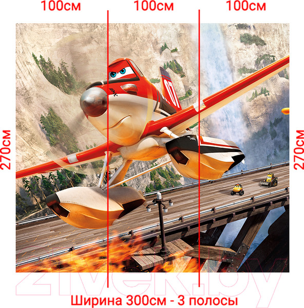 Изображение товара Фотообои листовые Arthata Fotooboi-Tachki-154 (300x270)