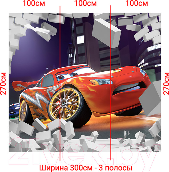 Изображение товара Фотообои листовые Arthata Fotooboi-Tachki-71 (300x270)